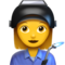 Woman Factory Worker emoji on Apple